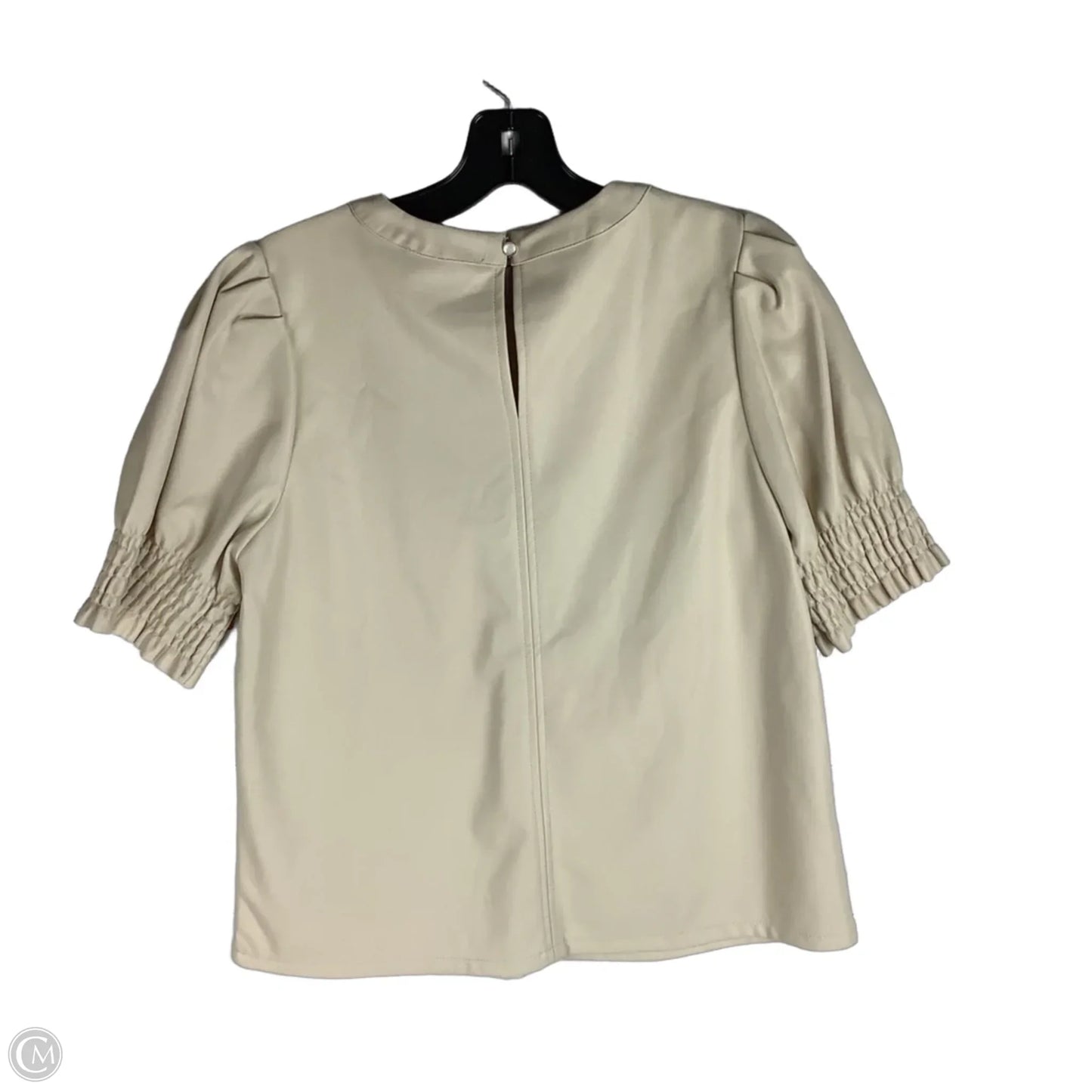 Top Short Sleeve By Thml In Tan, Size: M