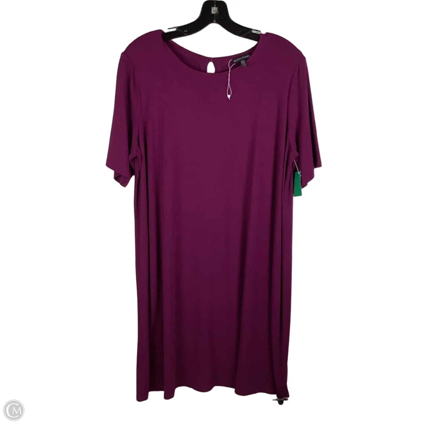 Dress Casual Short By Eileen Fisher In Maroon, Size: L