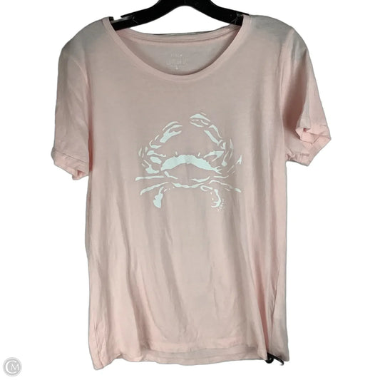 Top Short Sleeve By J. Crew In Pink, Size: M