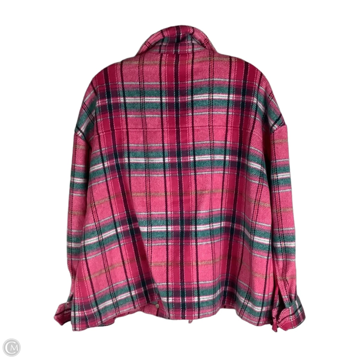 Jacket Fleece By Crown And Ivy In Plaid Pattern, Size: Xl