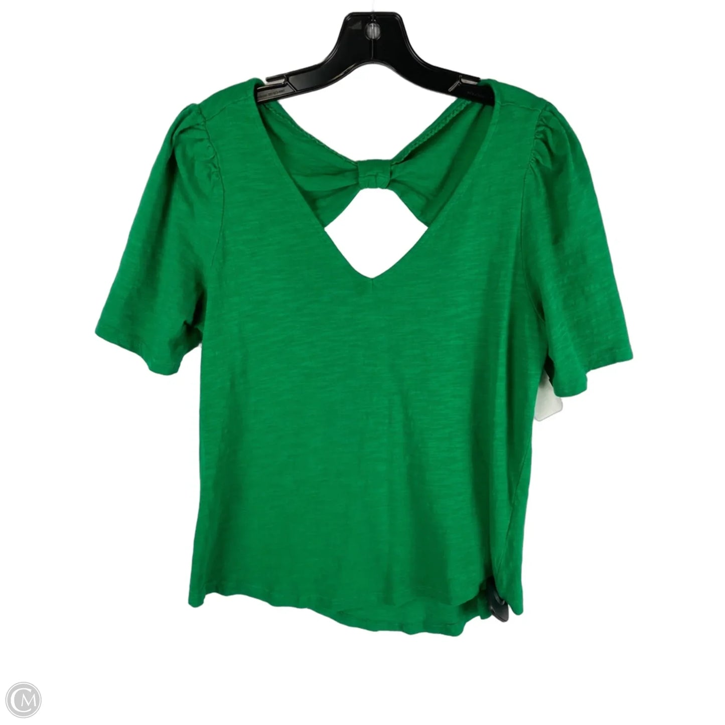 Top Short Sleeve By Anthropologie In Green, Size: L