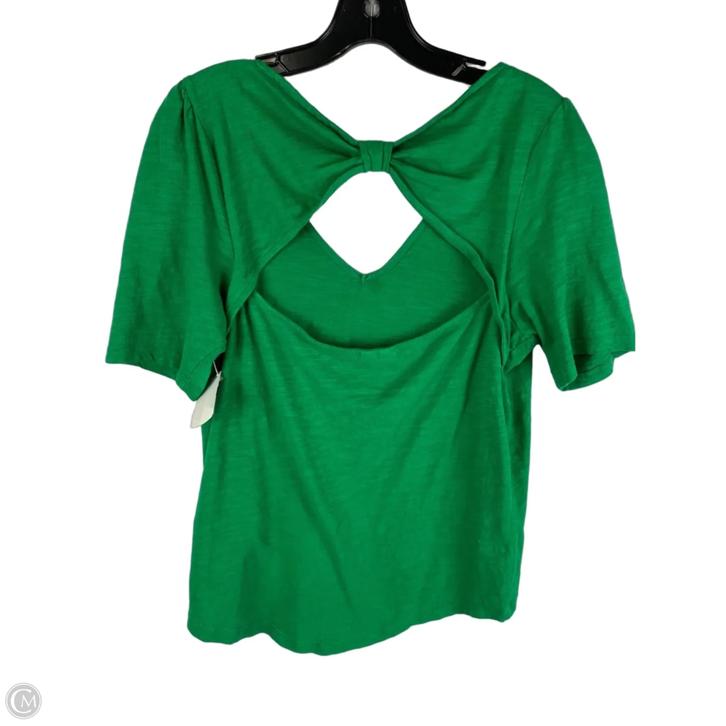 Top Short Sleeve By Anthropologie In Green, Size: L