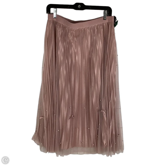 Skirt Midi By Clothes Mentor In Pink, Size: Xl
