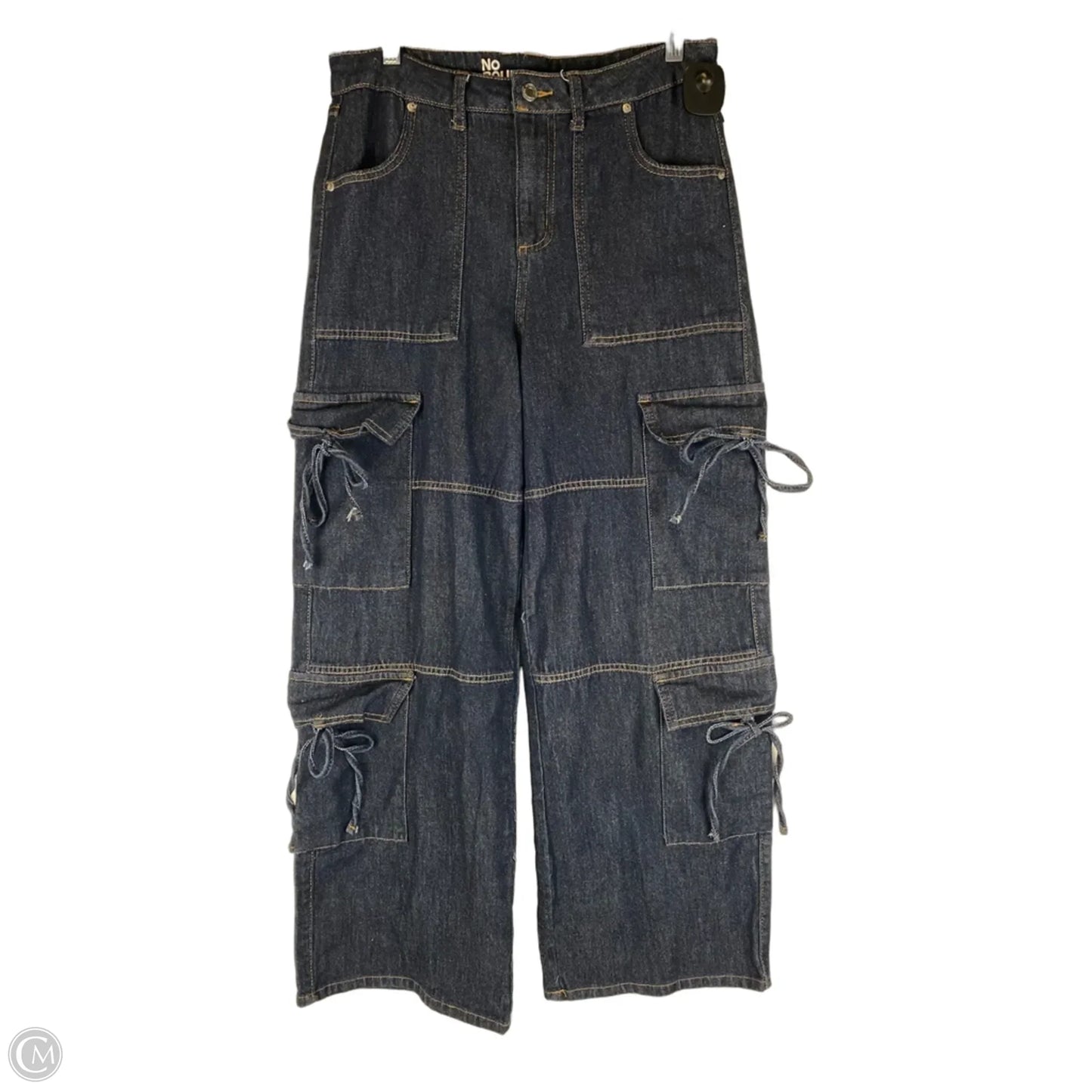 Jeans Wide Leg By No Boundaries In Blue Denim, Size: 8