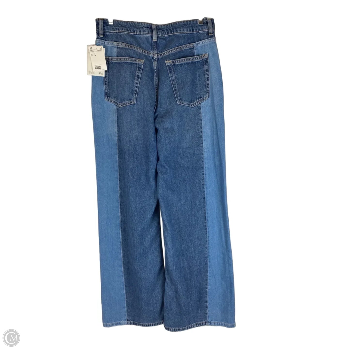 Jeans Wide Leg By Divided In Blue Denim, Size: 8