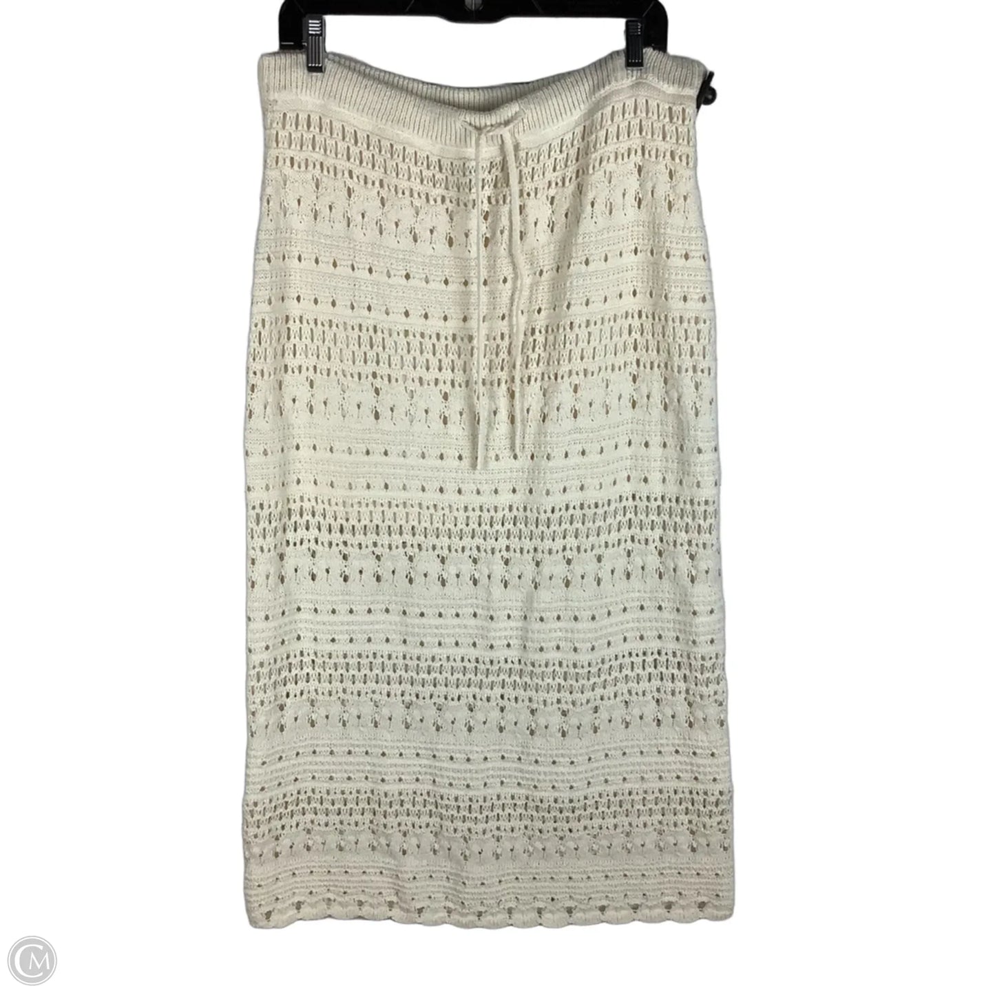 Skirt Midi By Universal Thread In Cream, Size: Xl