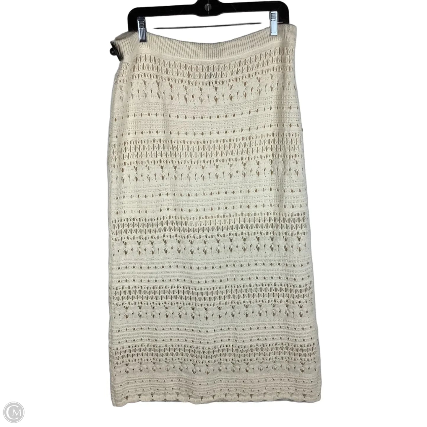 Skirt Midi By Universal Thread In Cream, Size: Xl