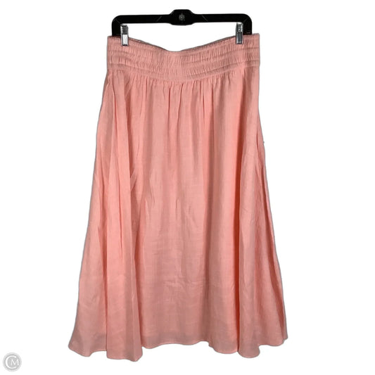 Skirt Midi By Wonderly In Pink, Size: L