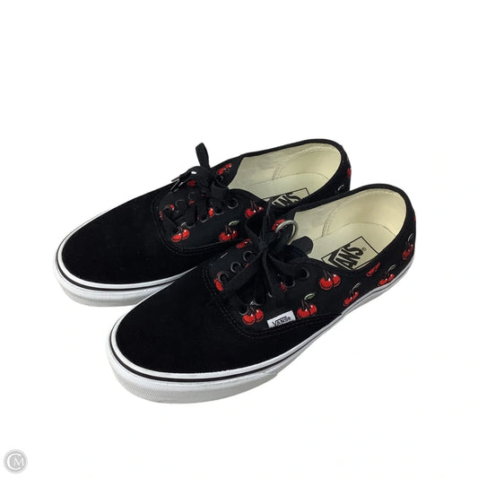 Shoes Flats By Vans In Black, Size: 10