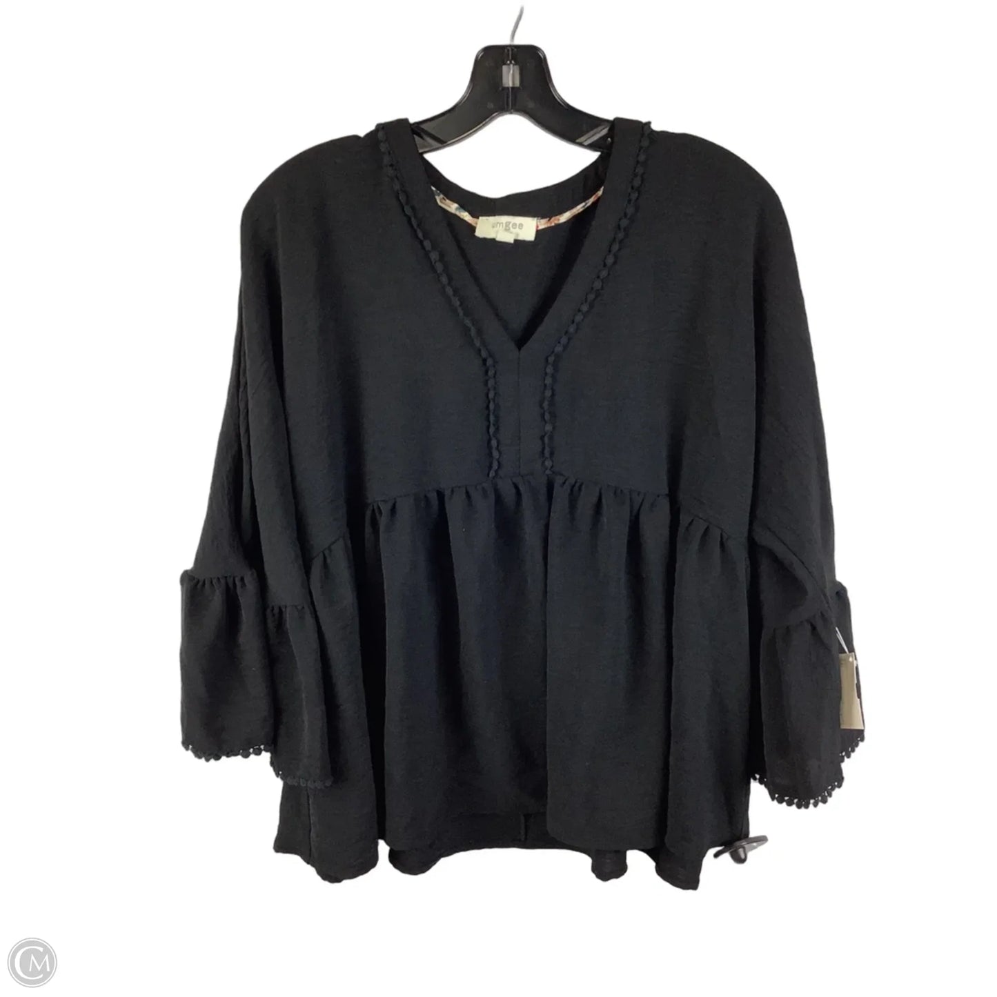 Top Long Sleeve By Umgee In Black, Size: M