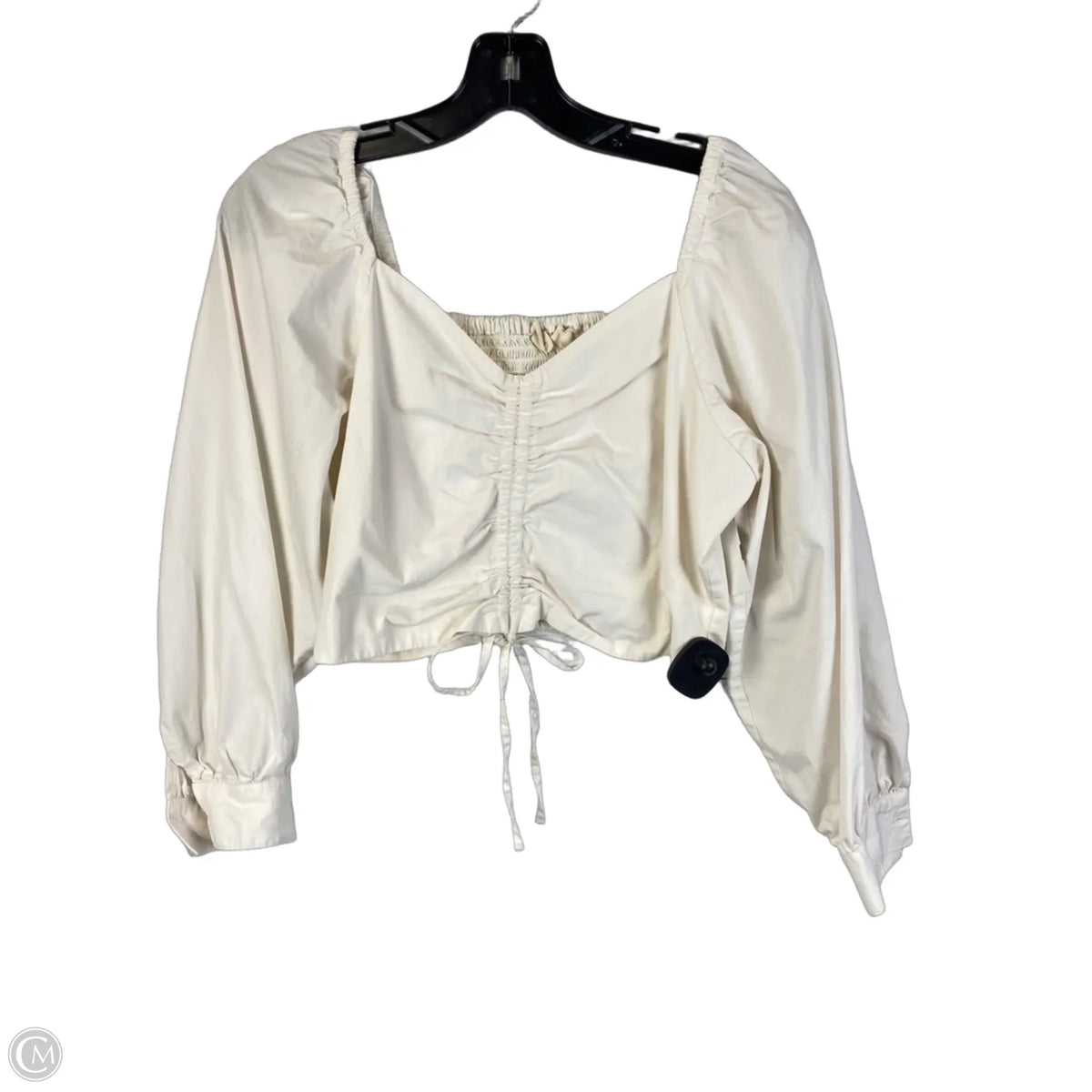Top Long Sleeve By Levis In Cream, Size: M