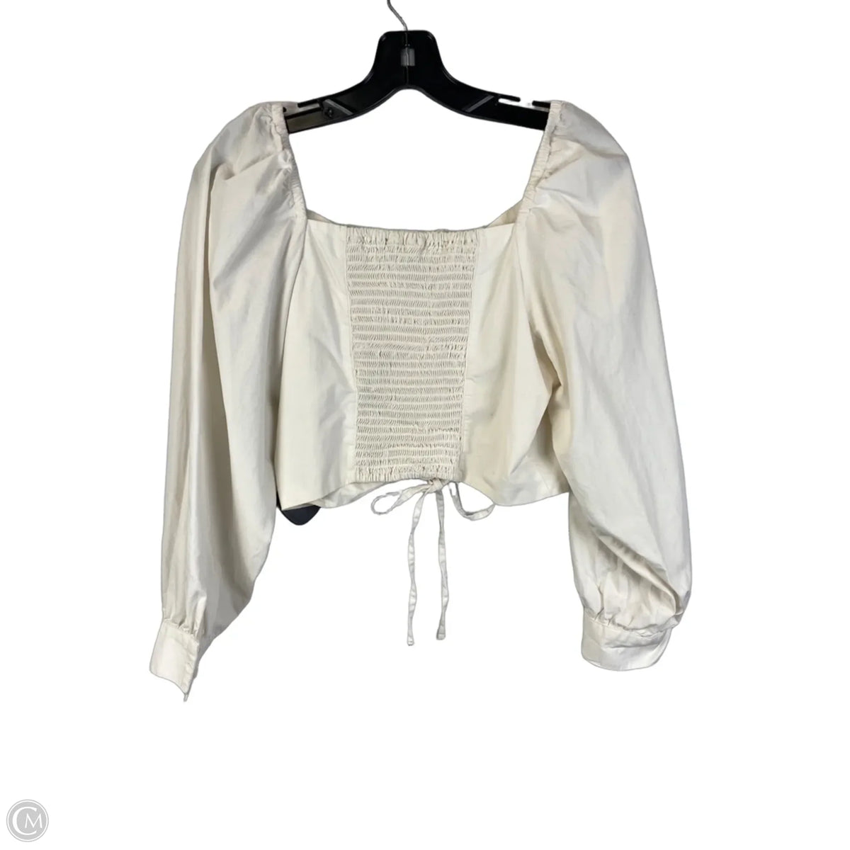 Top Long Sleeve By Levis In Cream, Size: M