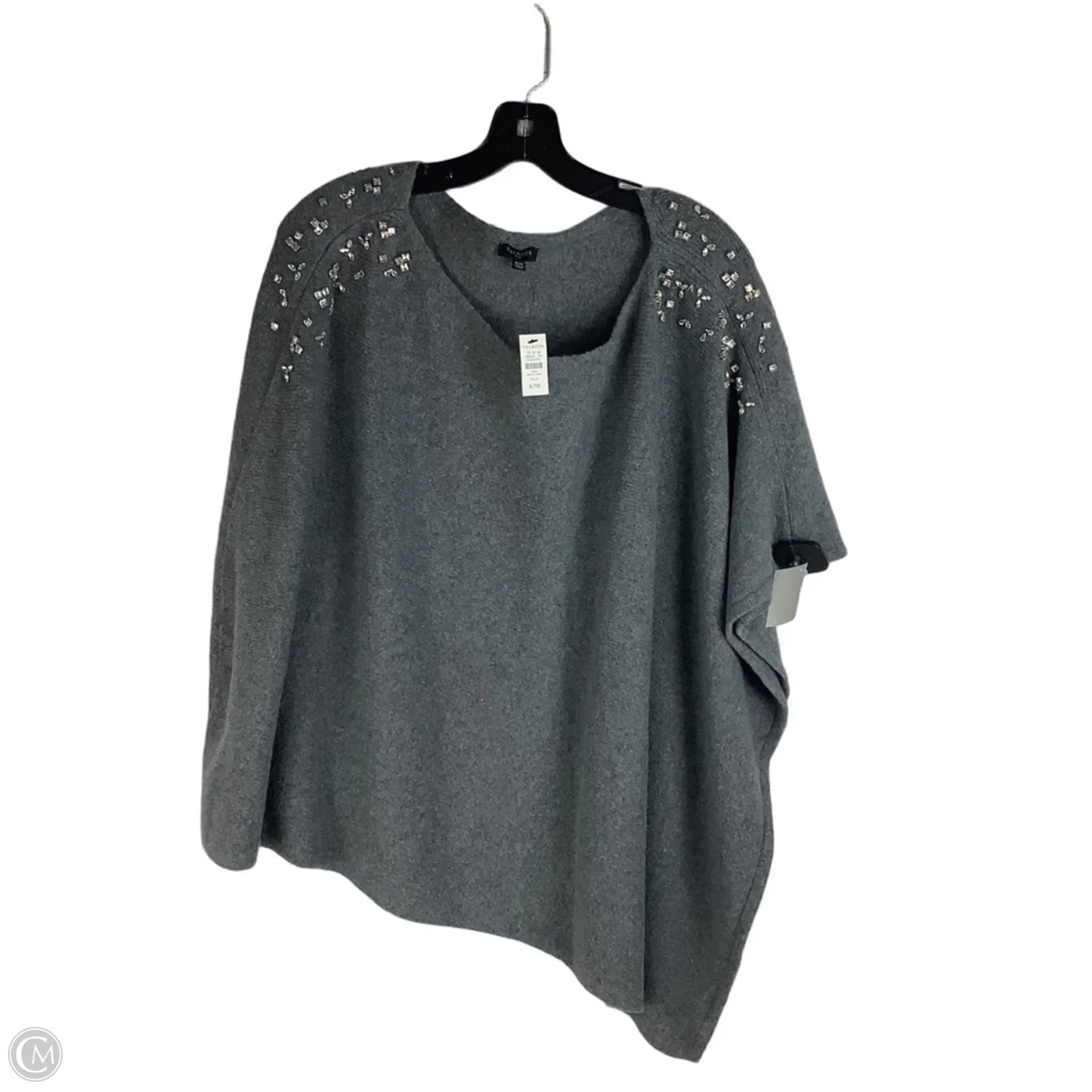 Sweater By Talbots In Grey, Size: X/1x