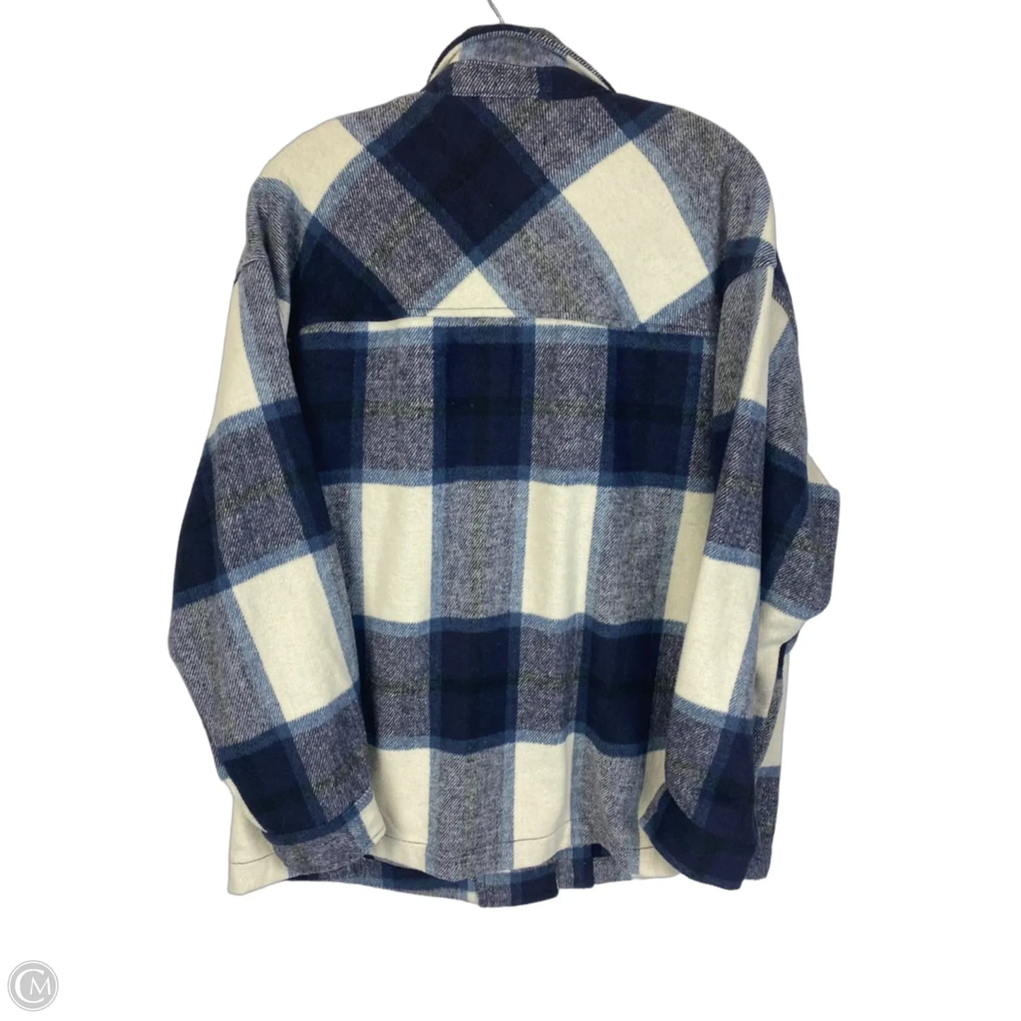 Jacket Fleece By Ashley In Plaid Pattern, Size: M