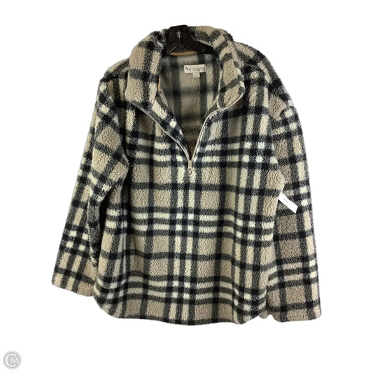 Jacket Faux Fur & Sherpa By Koolaburra By Ugg In Black & Tan, Size: L