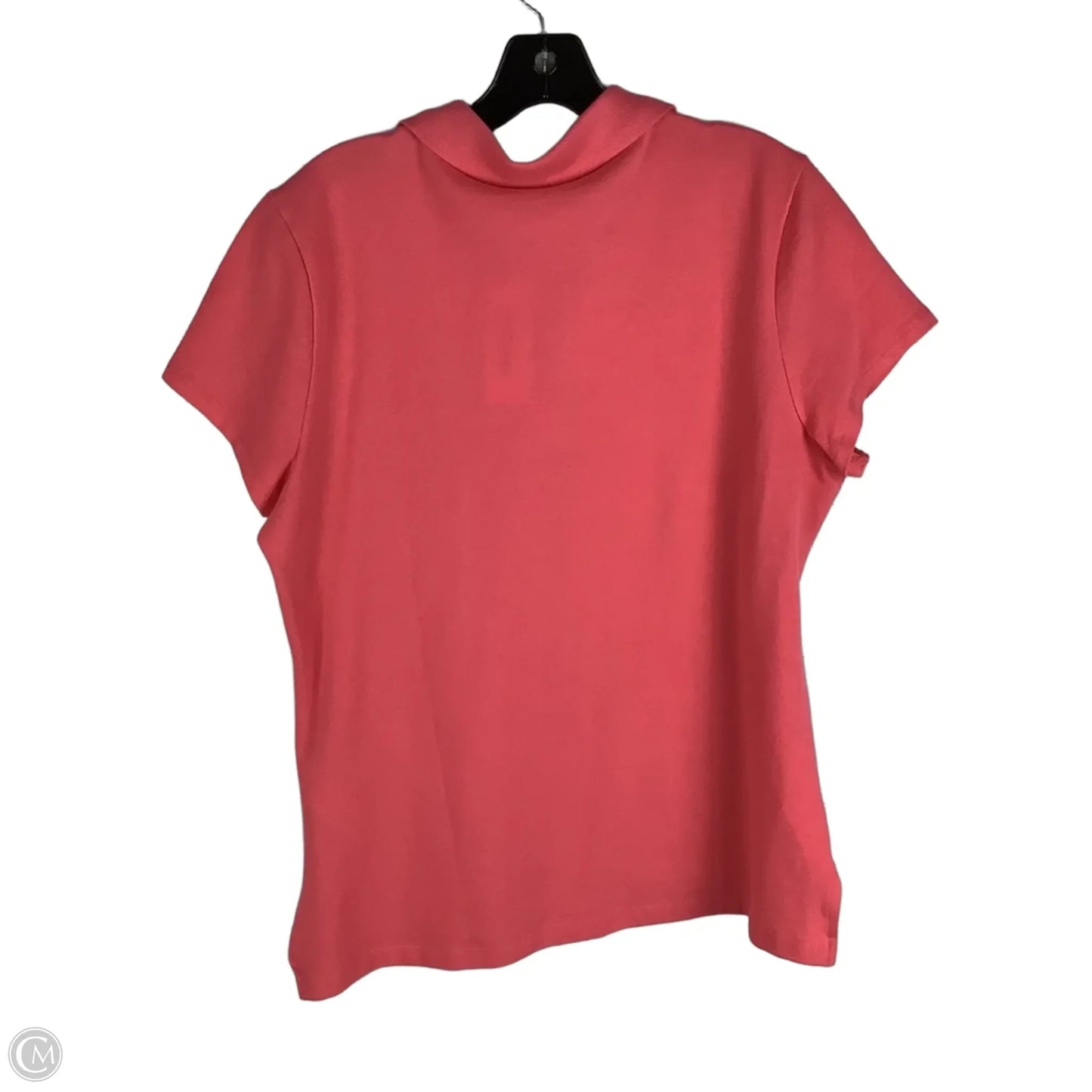 Top Short Sleeve By Dkny In Coral, Size: Xl