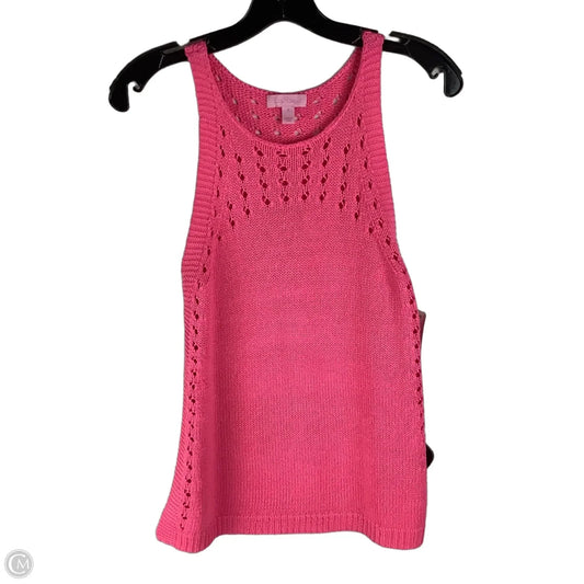 Top Sleeveless Designer By Lilly Pulitzer In Pink, Size: S