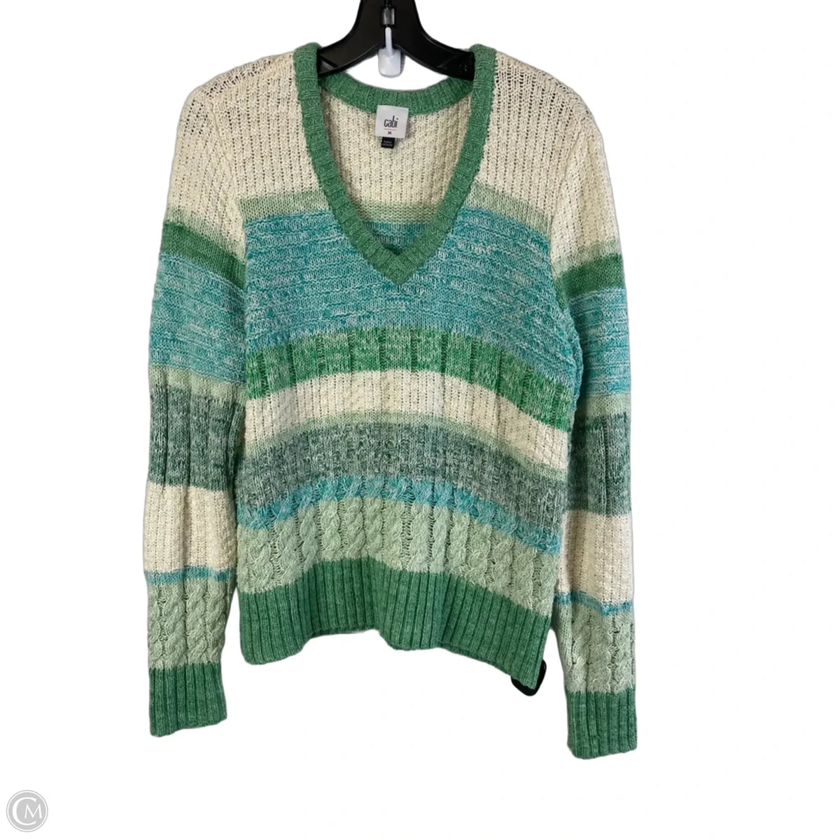 Sweater By Cabi In Green, Size: M