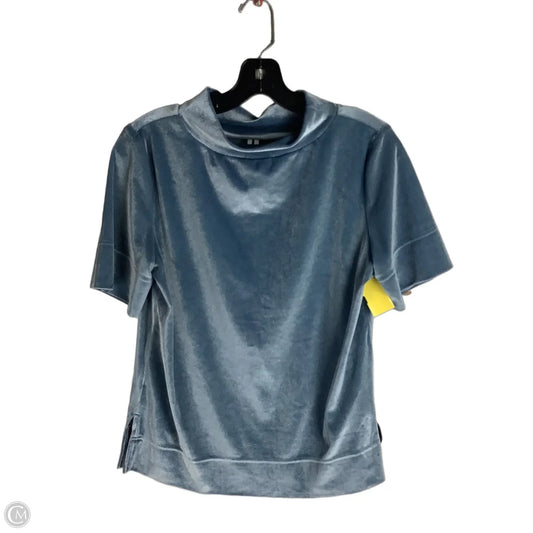 Top Short Sleeve By Anthropologie In Blue, Size: S