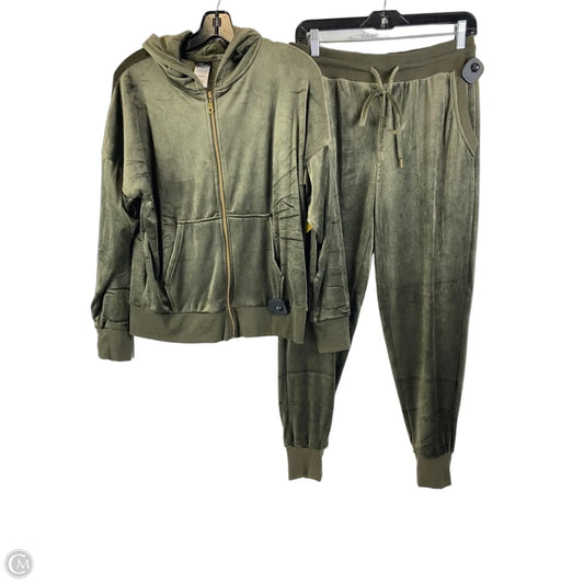 Athletic Pants 2pc By Felina In Green, Size: M