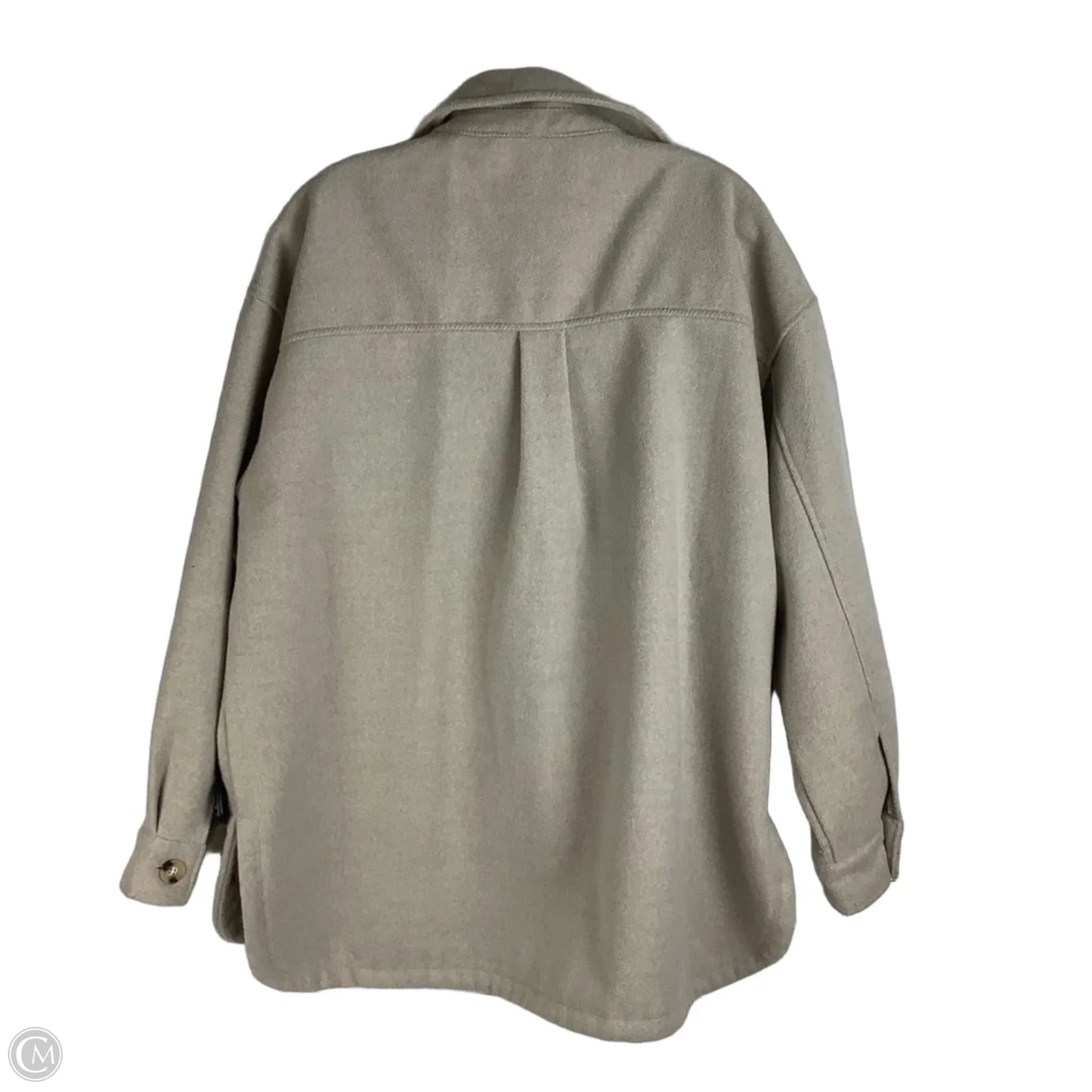 Coat Other By Just Fab In Tan, Size: L