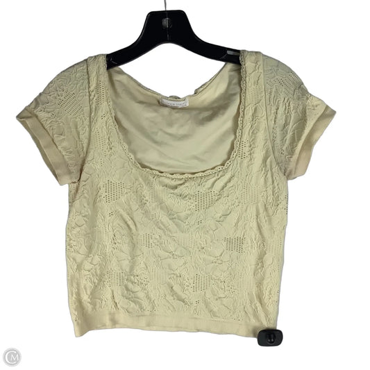 Top Short Sleeve By Altard State In Yellow, Size: L/XL