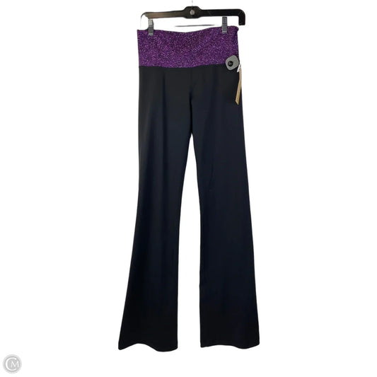 Athletic Leggings By Lululemon In Black & Purple, Size: 6l