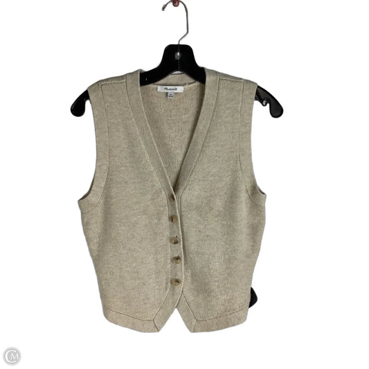 Vest Sweater By Madewell In Tan, Size: M