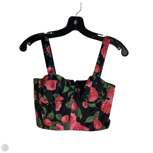 Top Sleeveless Designer By Alice + Olivia In Floral Print, Size: 4