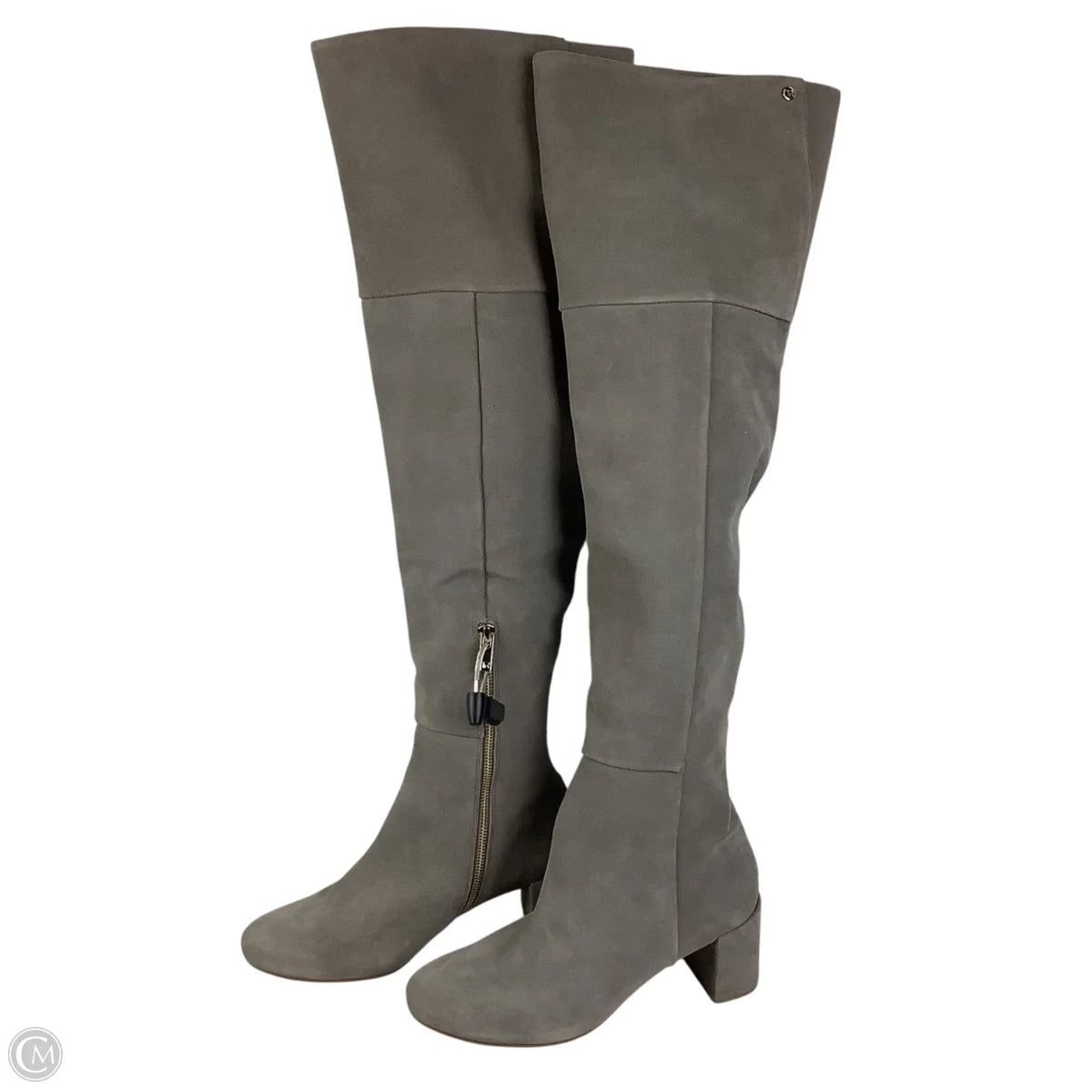 Boots Leather By Taryn Rose In Grey, Size: 8