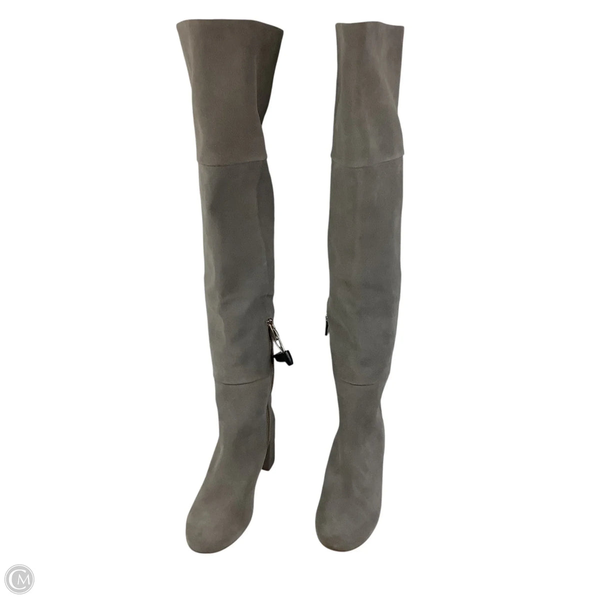 Boots Leather By Taryn Rose In Grey, Size: 8
