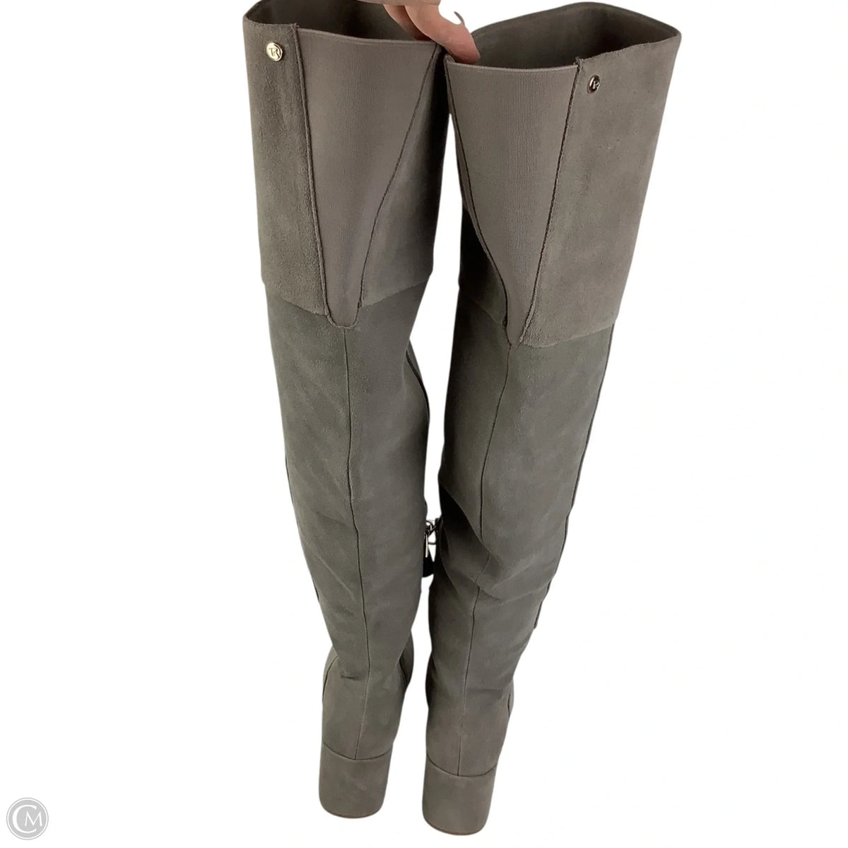 Boots Leather By Taryn Rose In Grey, Size: 8