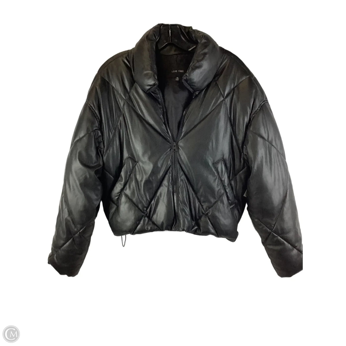 Jacket Puffer & Quilted By Love Tree In Black, Size: M