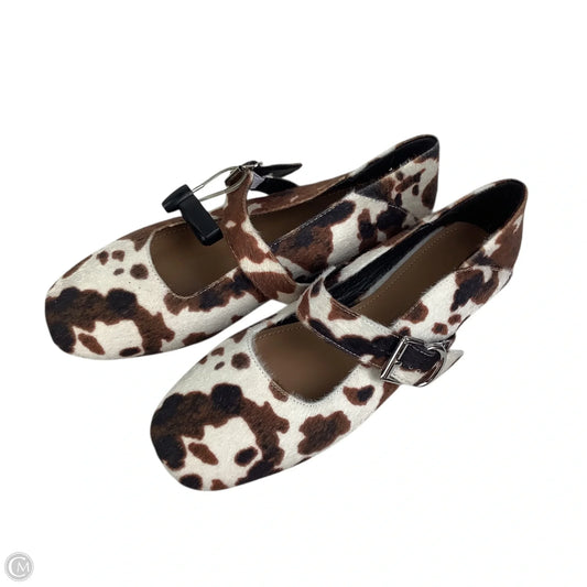 Shoes Flats By Clothes Mentor In Animal Print, Size: 8