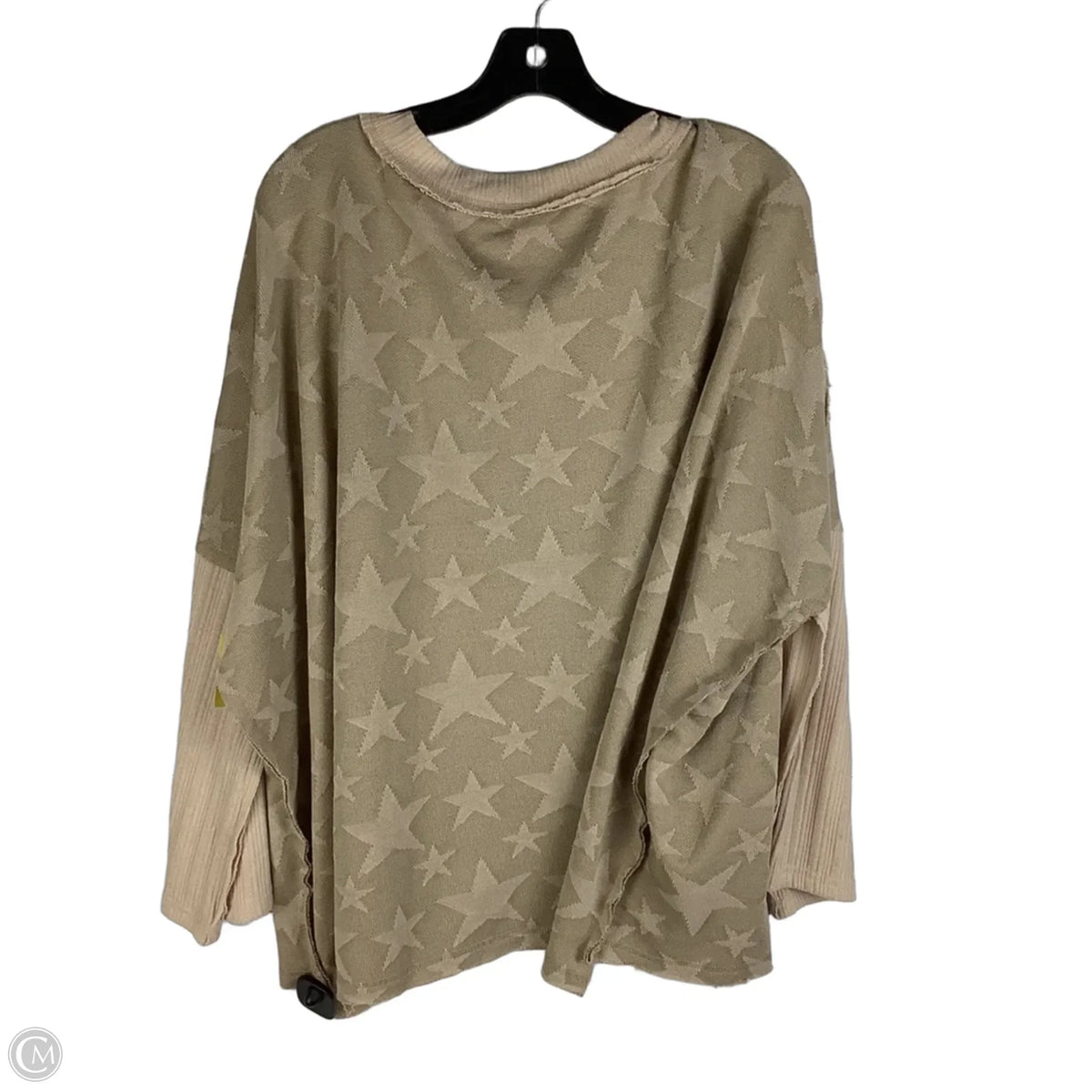 Top Long Sleeve By Gigio In Tan, Size: L