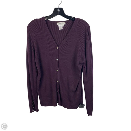Cardigan By Coldwater Creek In Purple, Size: M