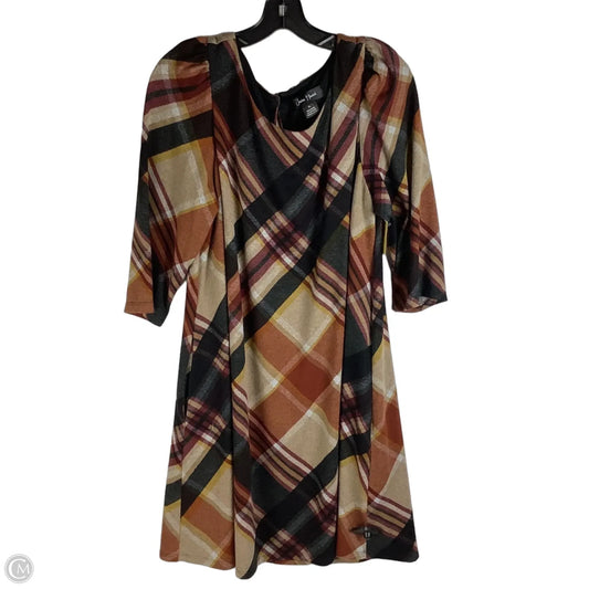 Dress Casual Short By Jessica Howard In Plaid Pattern, Size: Xl