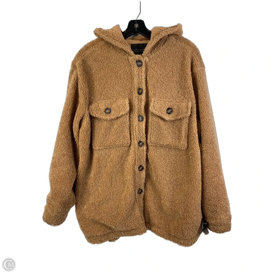 Jacket Faux Fur & Sherpa By Cmc In Tan, Size: L