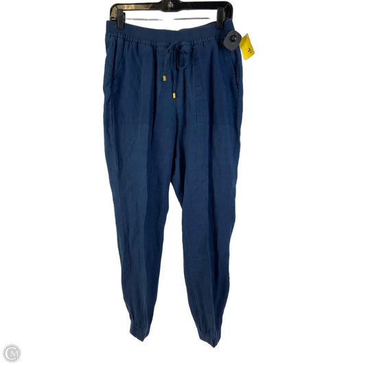 Pants Linen By Ellen Tracy In Navy, Size: S
