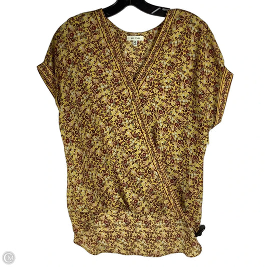 Top Short Sleeve By Max Studio In Floral Print, Size: M