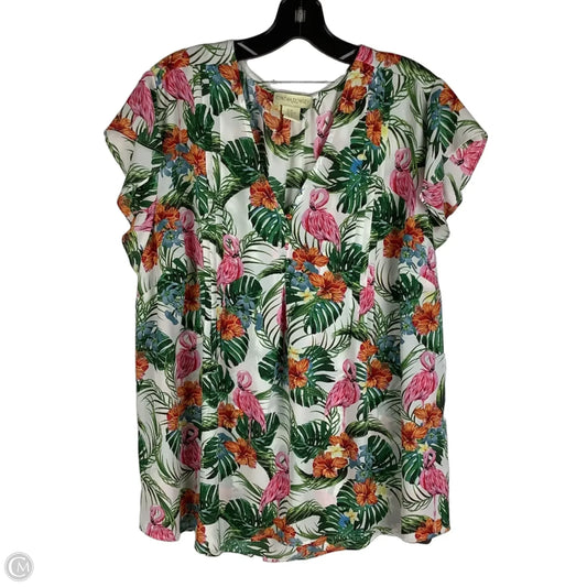 Top Short Sleeve By Cynthia Rowley In Multi-colored, Size: 2x