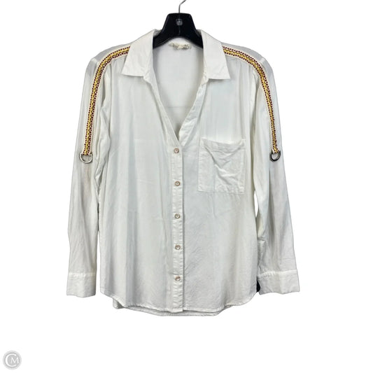 Top Long Sleeve By Mystree In White, Size: S