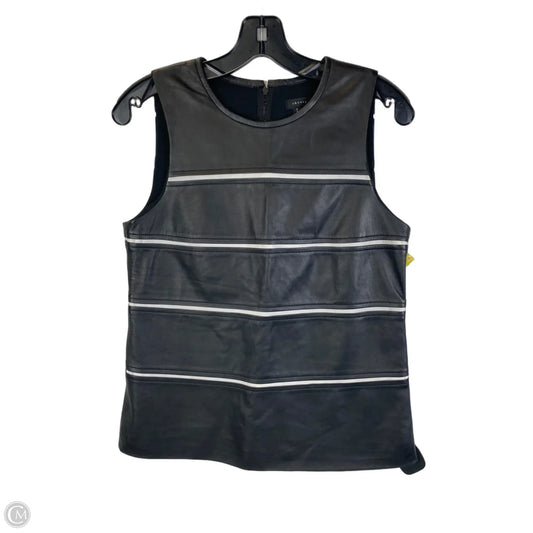 Top Sleeveless By Theory In Black & White, Size: S