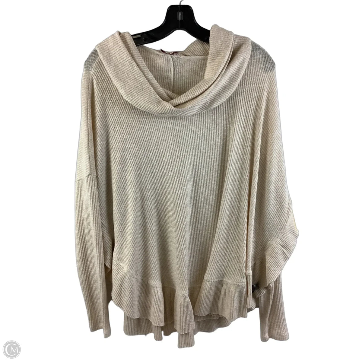 Top Long Sleeve By Postmark In Beige, Size: M