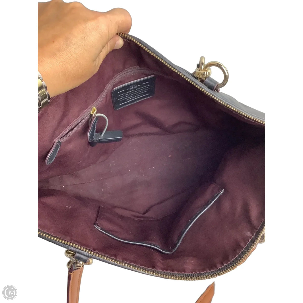 Handbag Designer By Coach, Size: Medium