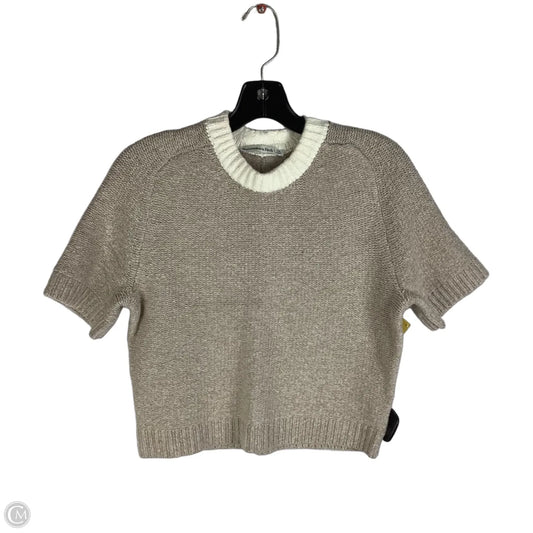 Sweater Short Sleeve By Abercrombie And Fitch In Tan, Size: Xs