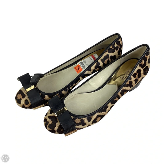 Shoes Heels Block By Michael By Michael Kors In Animal Print, Size: 10
