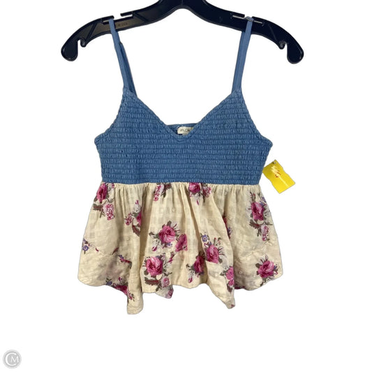 Top Sleeveless By Pilcro In Floral Print, Size: M