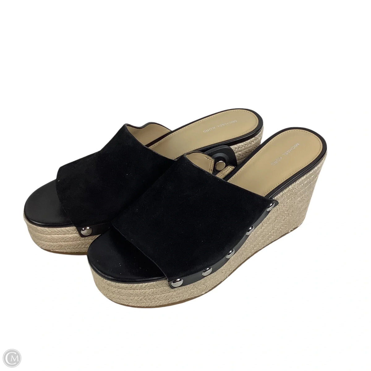 Sandals Designer By Michael Kors In Black, Size: 11