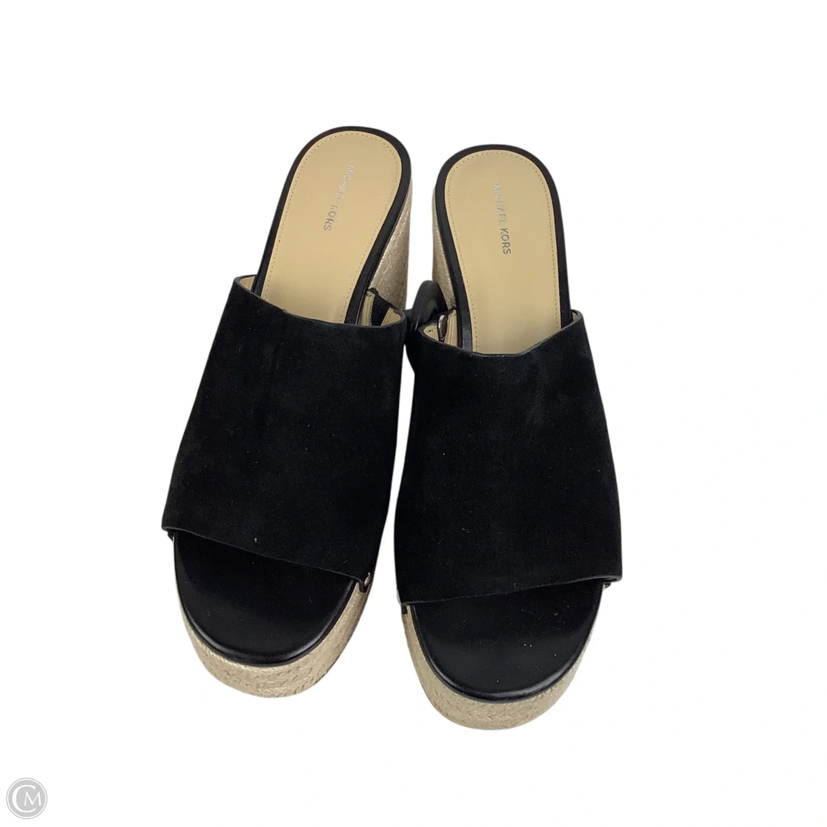 Sandals Designer By Michael Kors In Black, Size: 11